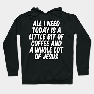 Coffee Jesus BLACK Print Hoodie